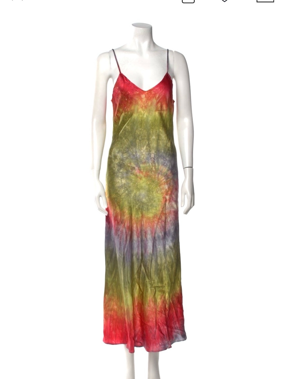 DANNIJO Sienna Hand Tie-Dyed Long Slip Dress
